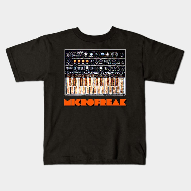 MicroFreak Synthesizer ∆∆∆ Pixelart Design Kids T-Shirt by DankFutura